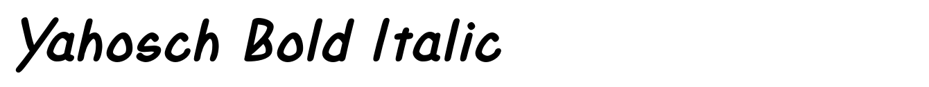 Yahosch Bold Italic image